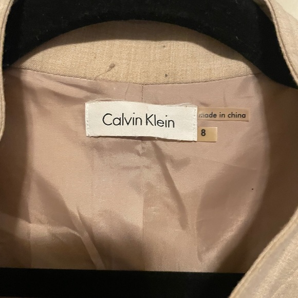 Calvin Klein Dress Beige Size 8 - Picture 2 of 5